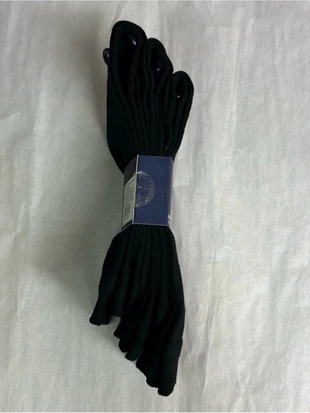 New Gap Socks Men’s 3 Pair Black Cotton Crews Business Casual Dress Preppy Socks